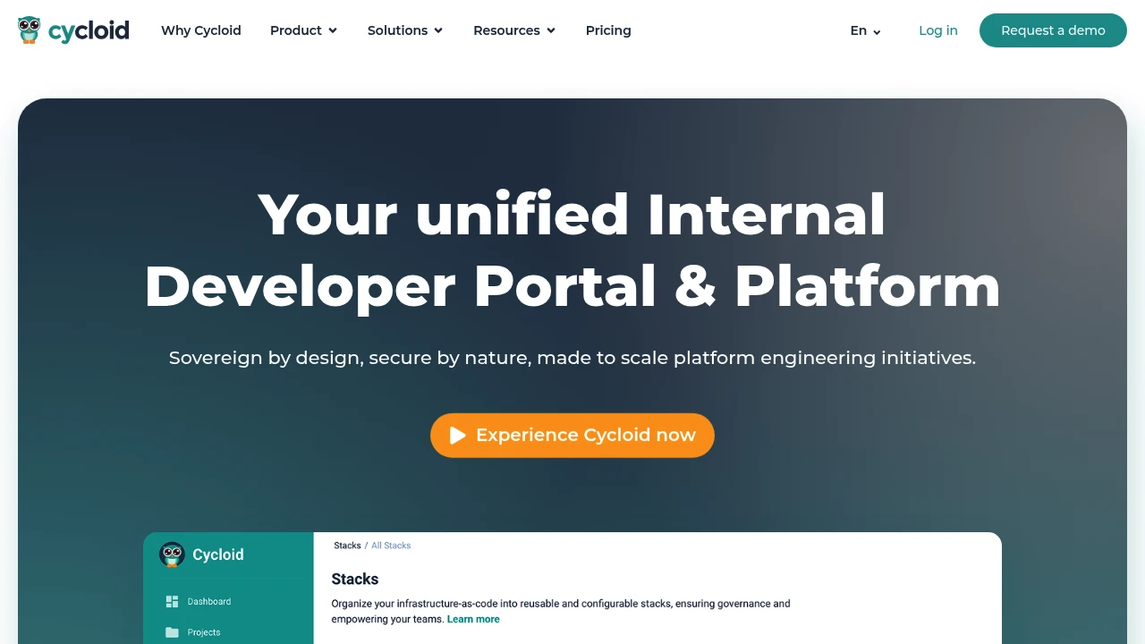 Screenshot of Cycloid website